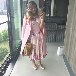 The Pretty Dress Company Pink Floral Dress size 8 UK